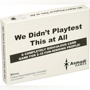 We Didn't Playtest This at All Card Game - White